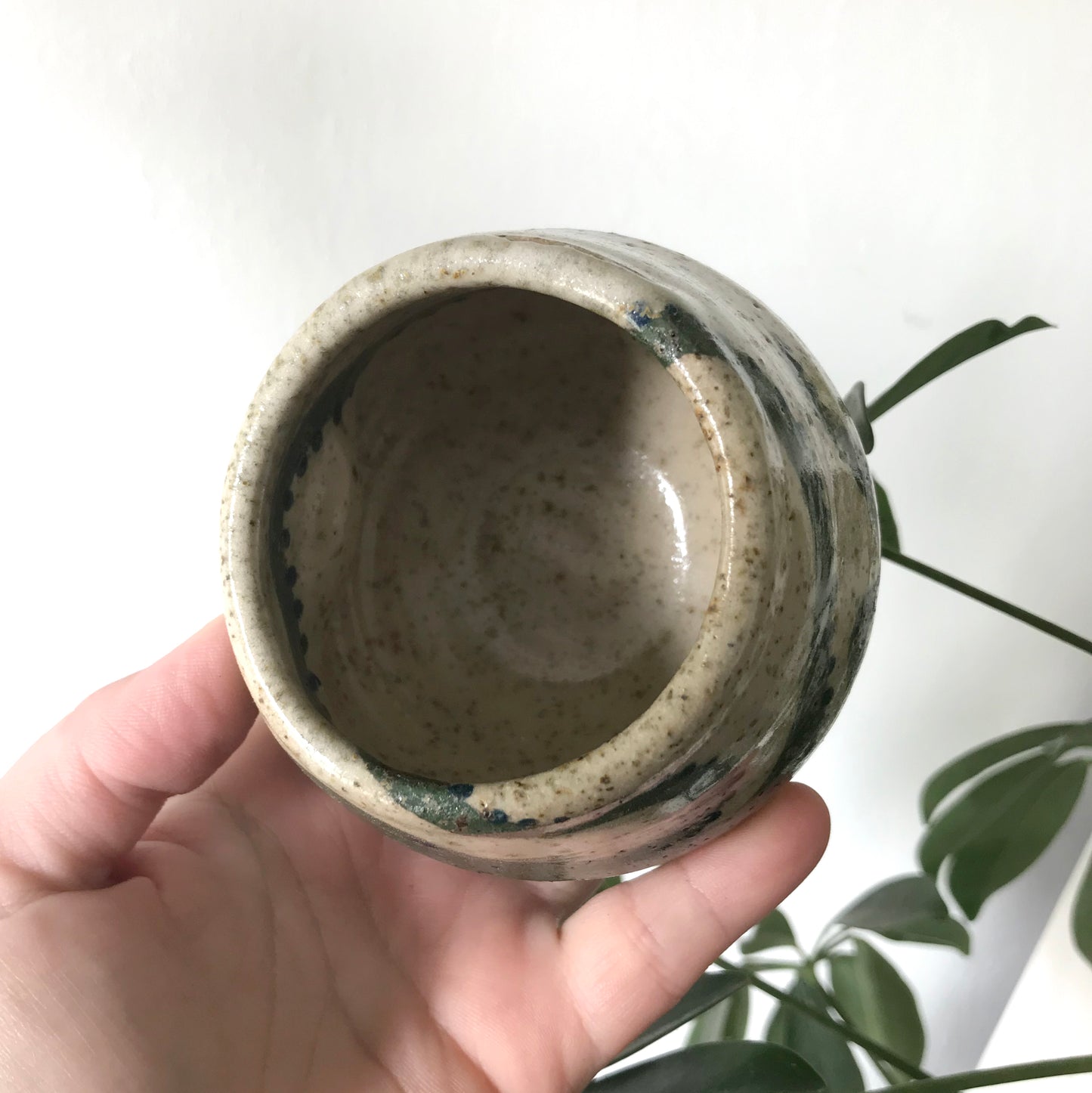 Green Octopus Dimple Mug Cup (SECOND, read description)