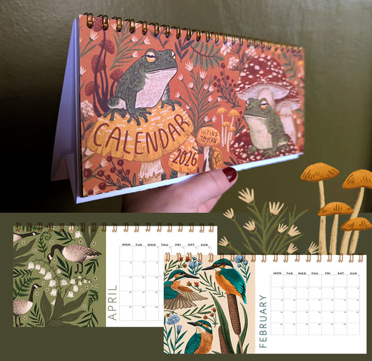 Mini 2026 Desktop Calendar