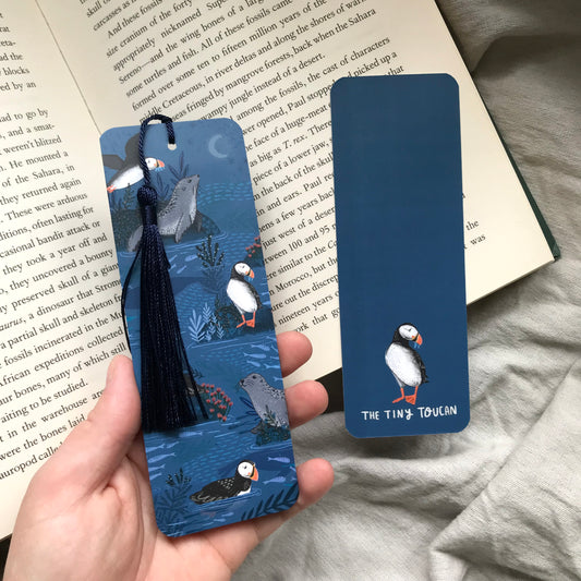 Puffins and Seals Bookmark