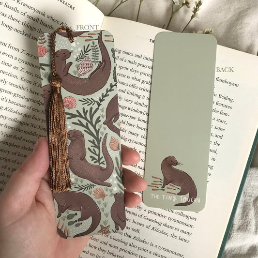 Otters and Shells Bookmark