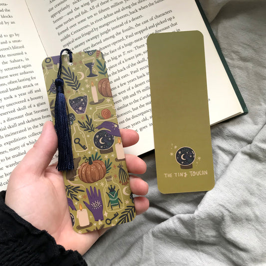 Crystal Ball Bookmark in Swamp Green