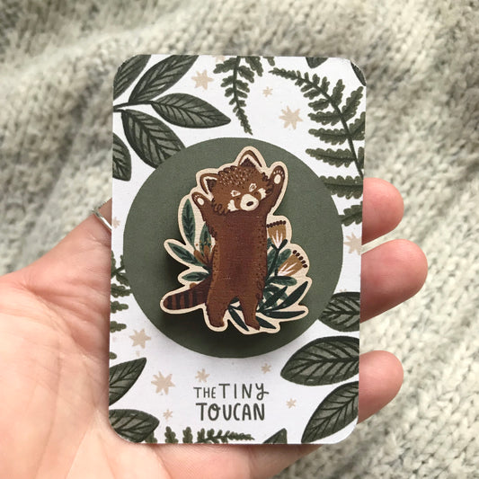 Happy Red Panda Pin