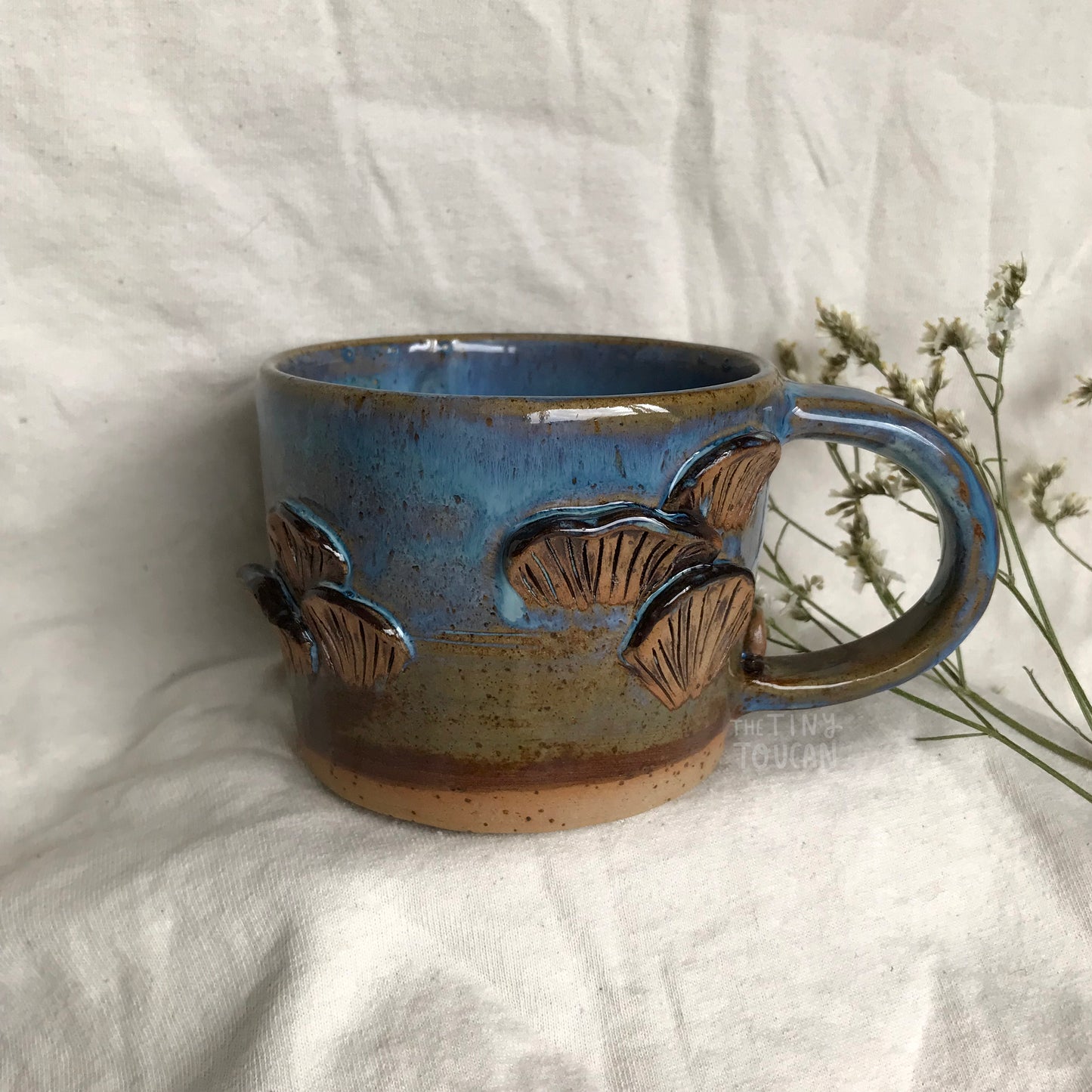 Mushroom Mug in Blue Lagoon