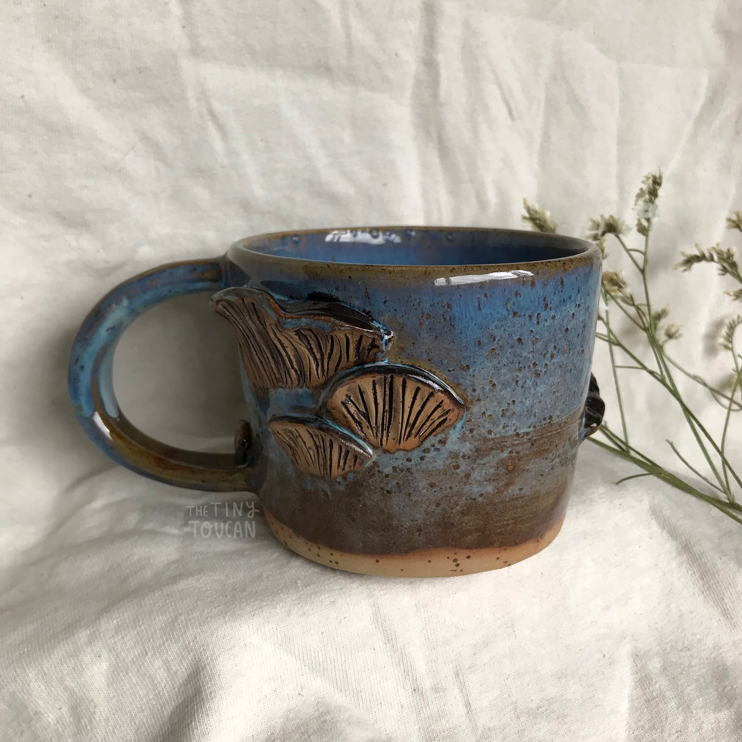 Mushroom Mug in Blue Lagoon