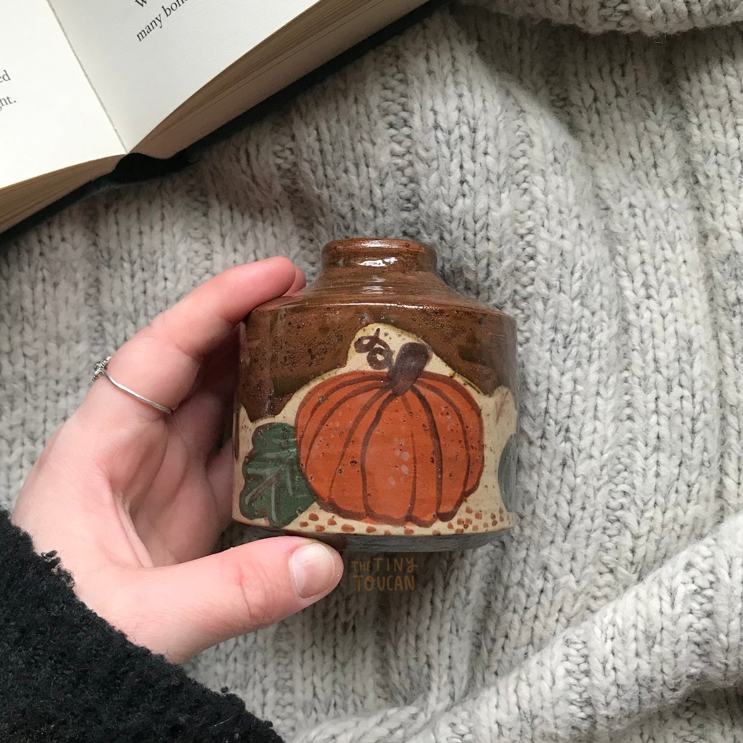 Pumpkins and Gourds Bud Vase