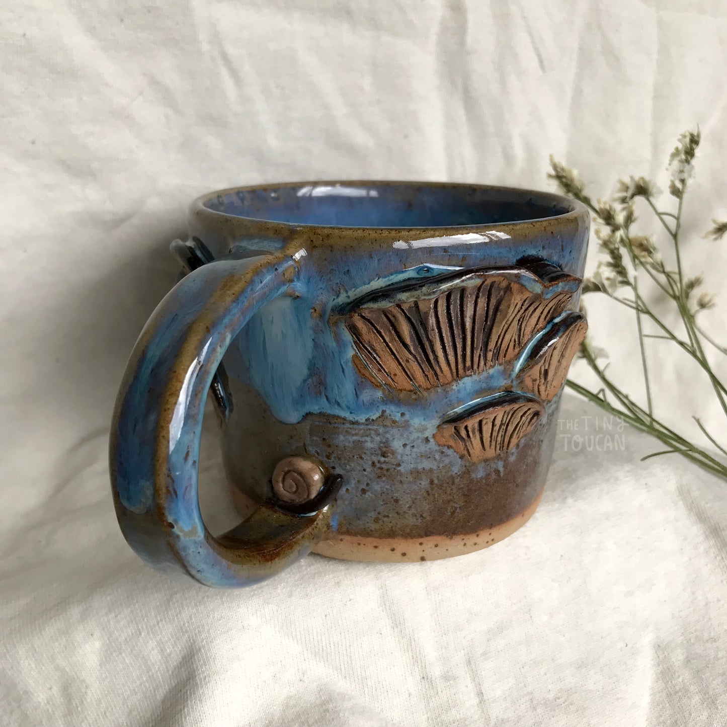 Mushroom Mug in Blue Lagoon