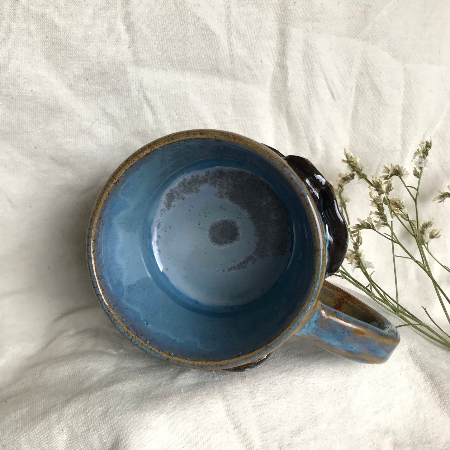 Mushroom Mug in Blue Lagoon