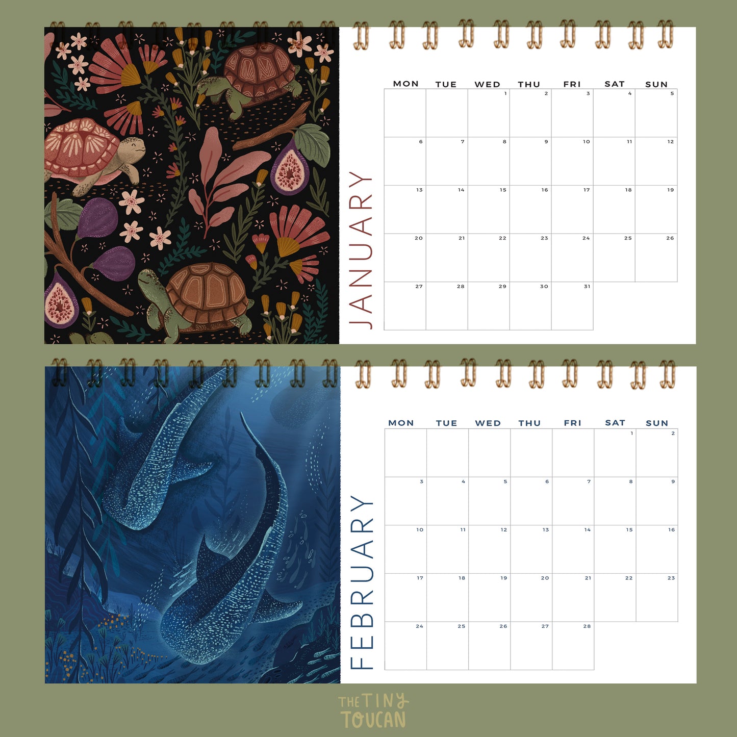 Mini 2025 Desktop Calendar DL *Pre Order*