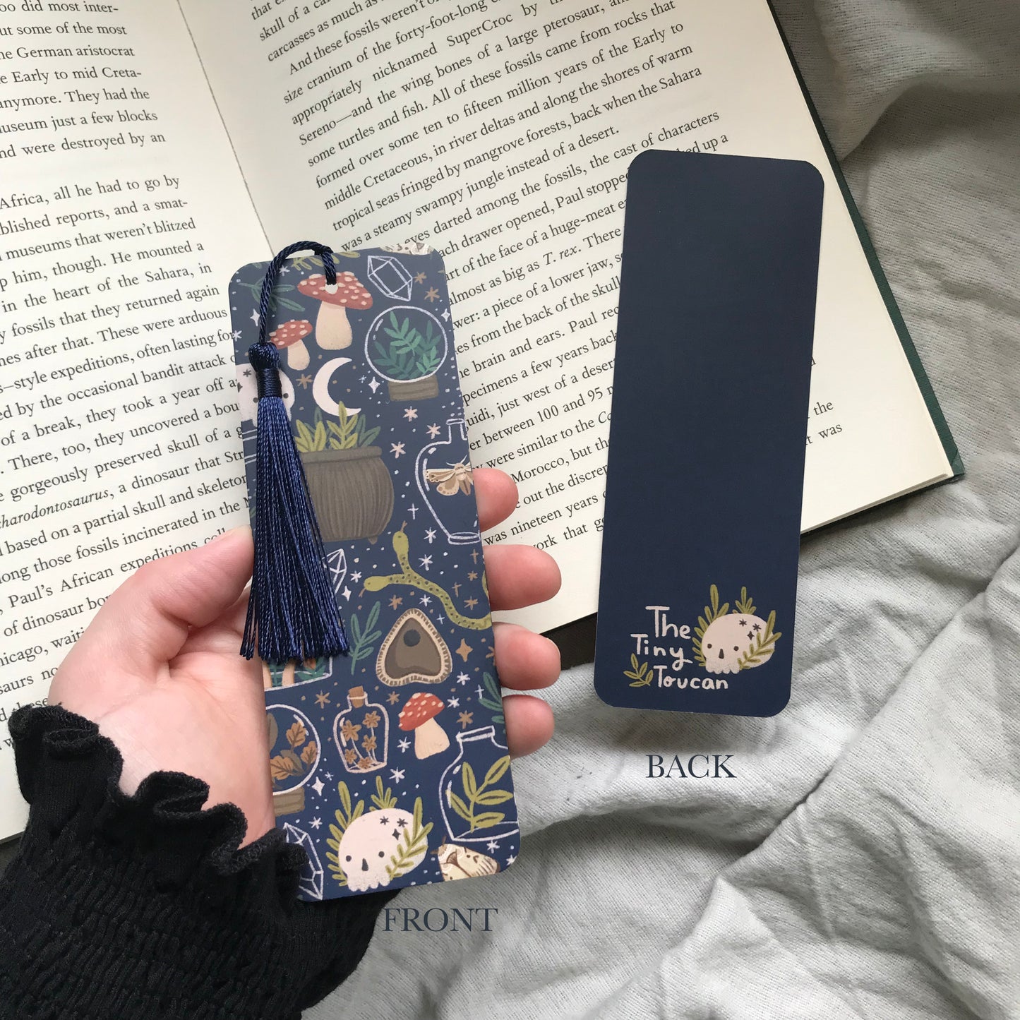 Witches Brew Bookmark in Navy