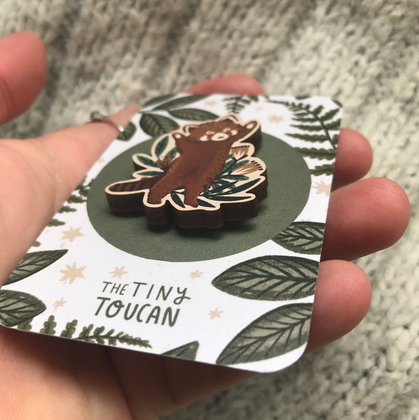 Happy Red Panda Pin