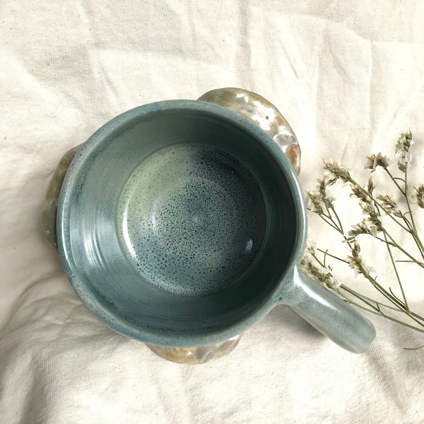Mushroom Mug in Teal Waterfall