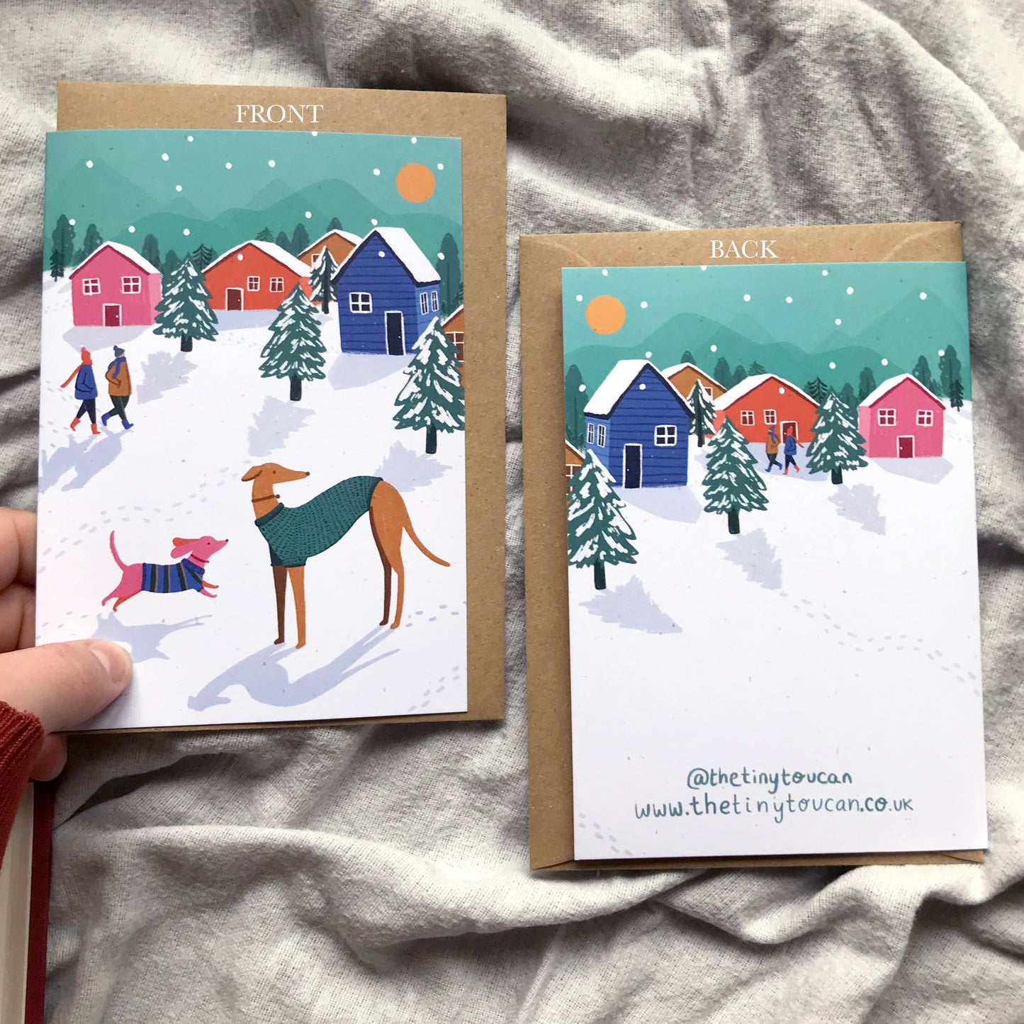 Festive Dogs Christmas Card