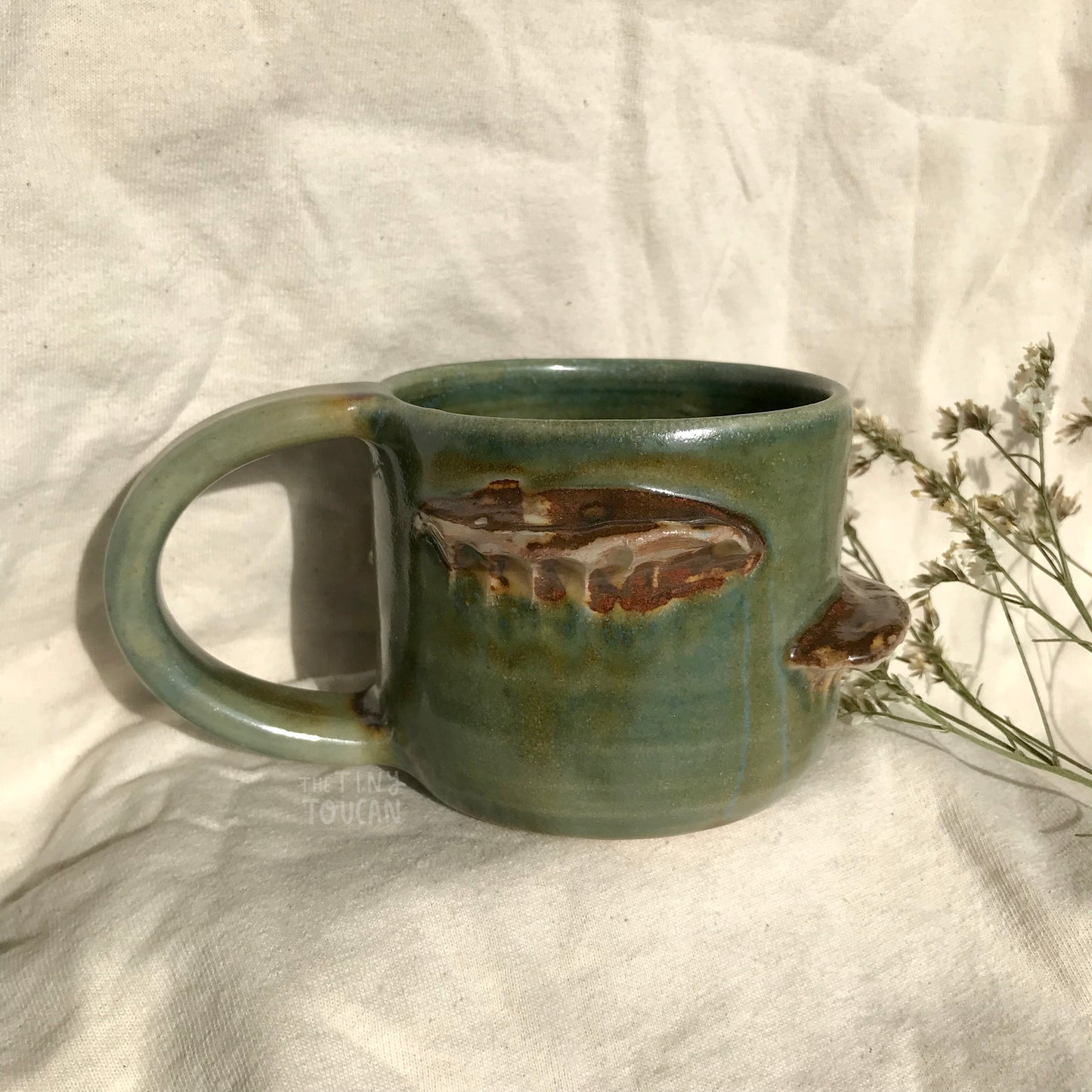Mushroom Mug in Rusty Moss