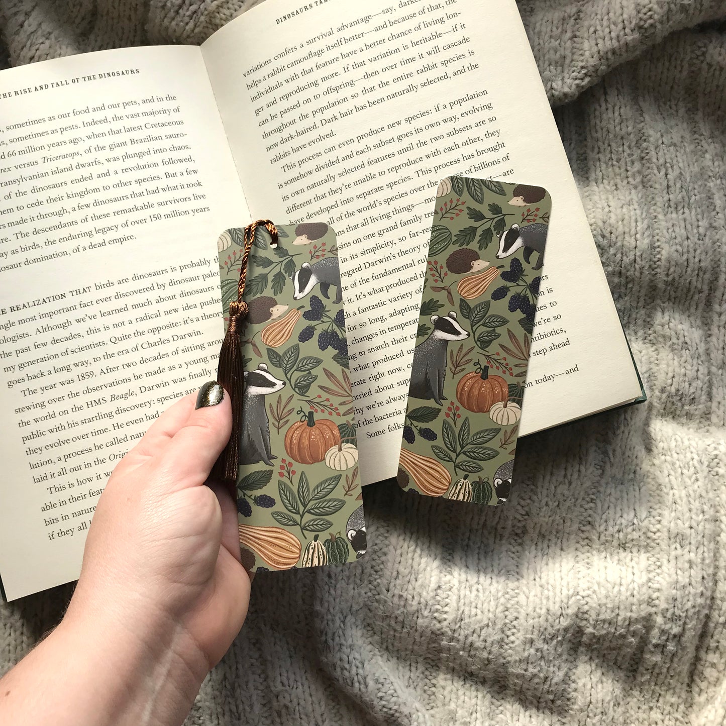 Badger and Gourd Bookmark