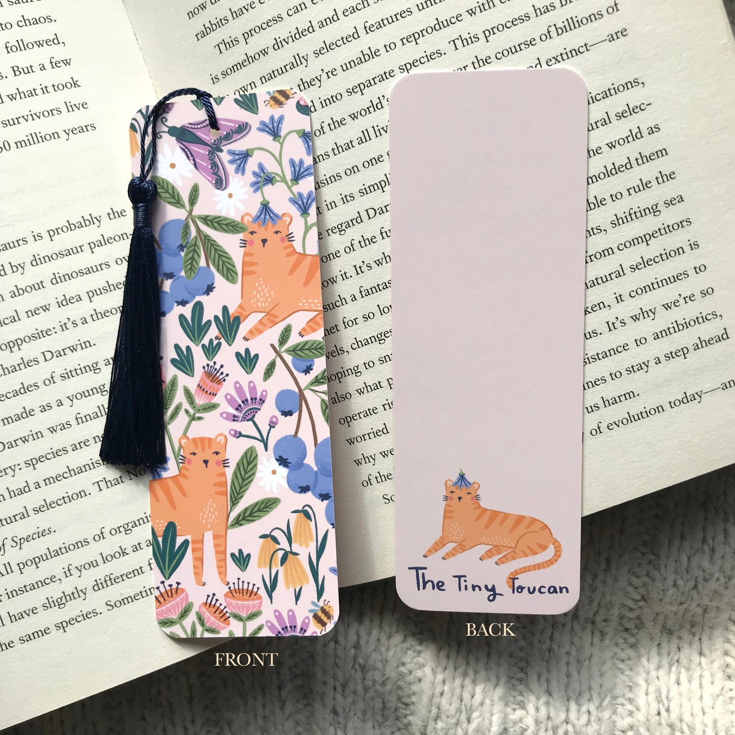 Spring Tigers Bookmark