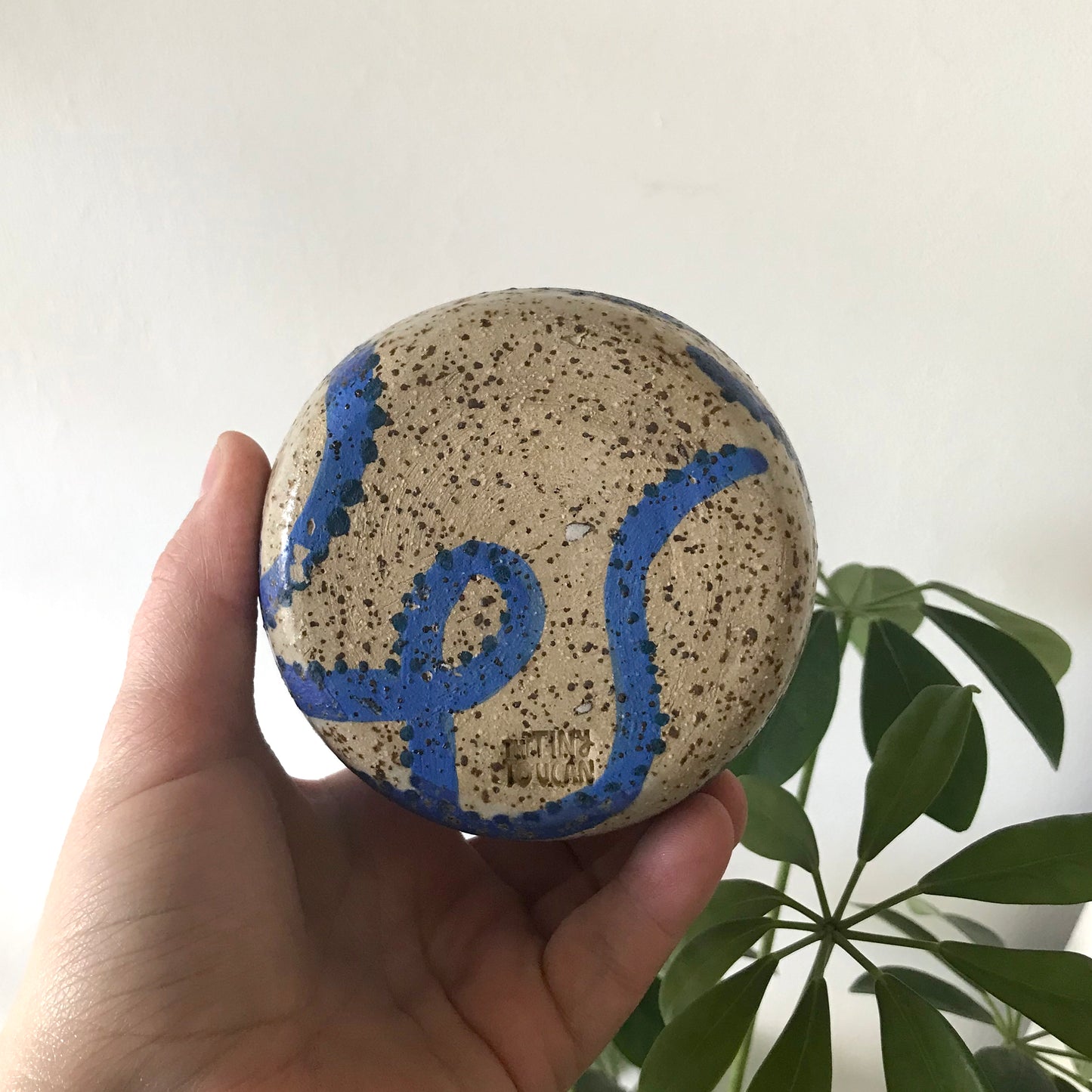 Blue Octopus Dimple Mug