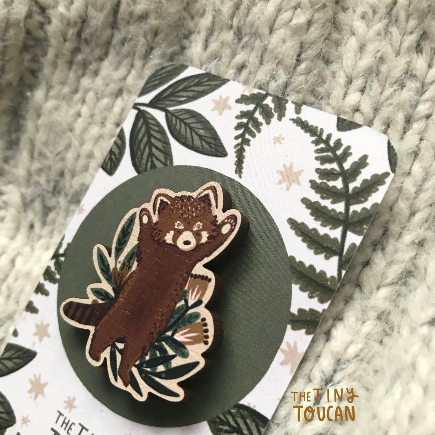 Happy Red Panda Pin