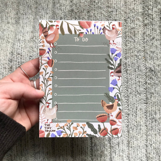 Chickens Memo Pad
