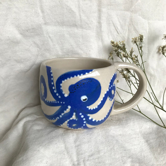 Octopus Mug in Cobalt