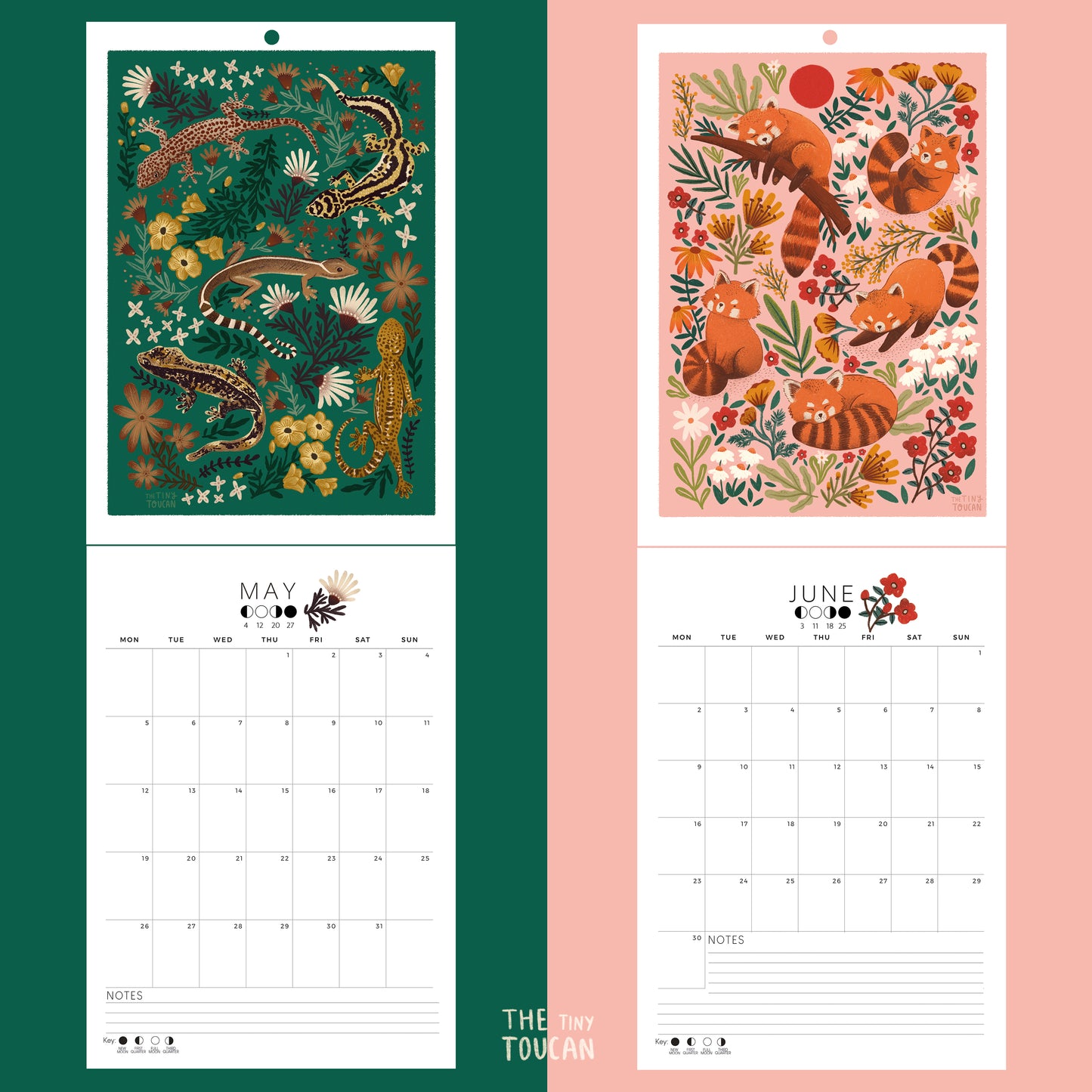 2025 Calendar (Choose Classic Boxes or Family columns)