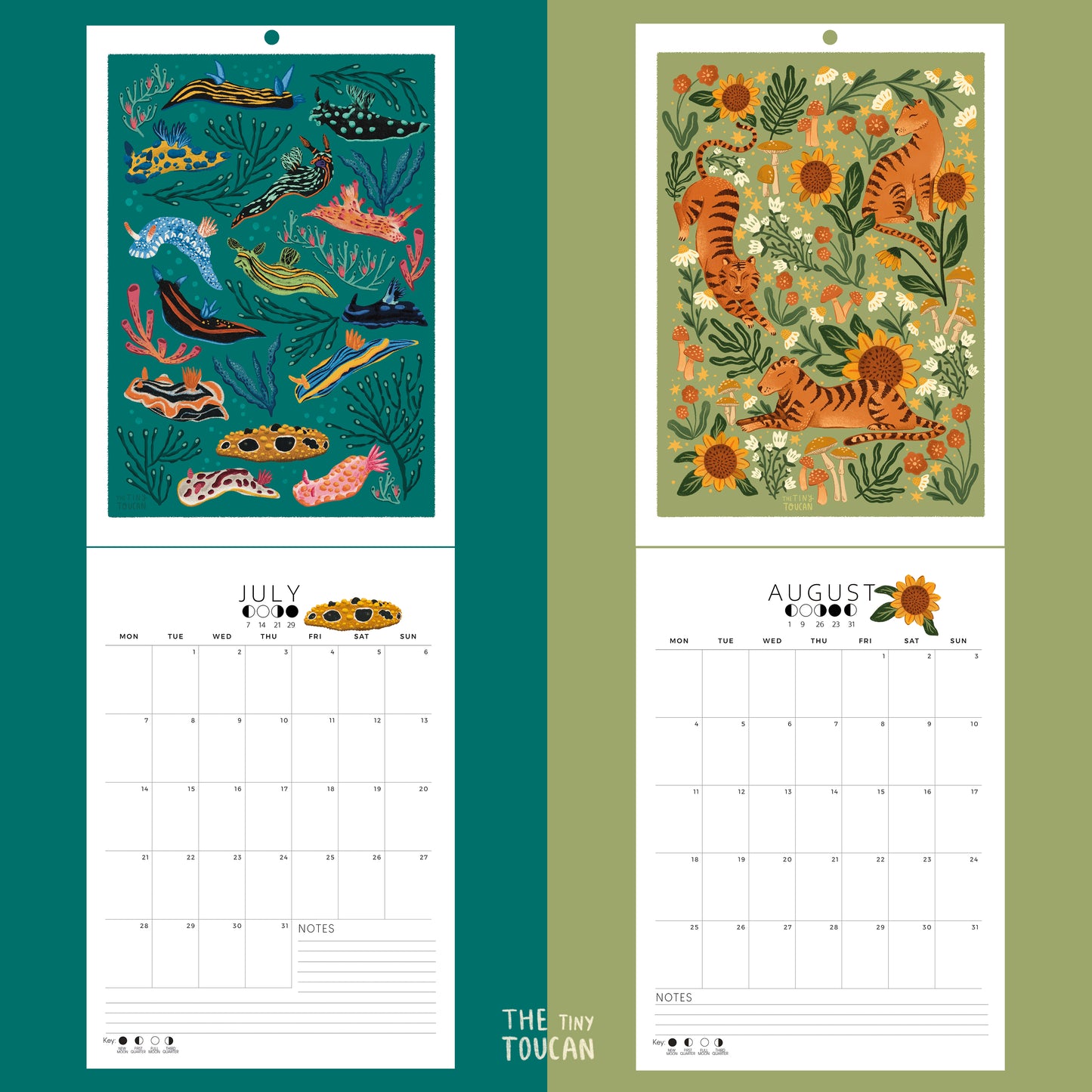 2025 Calendar (Choose Classic Boxes or Family columns)