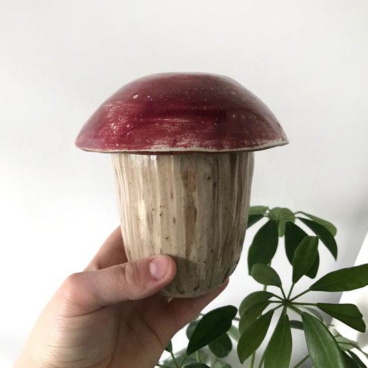 Mushroom Jar with lid