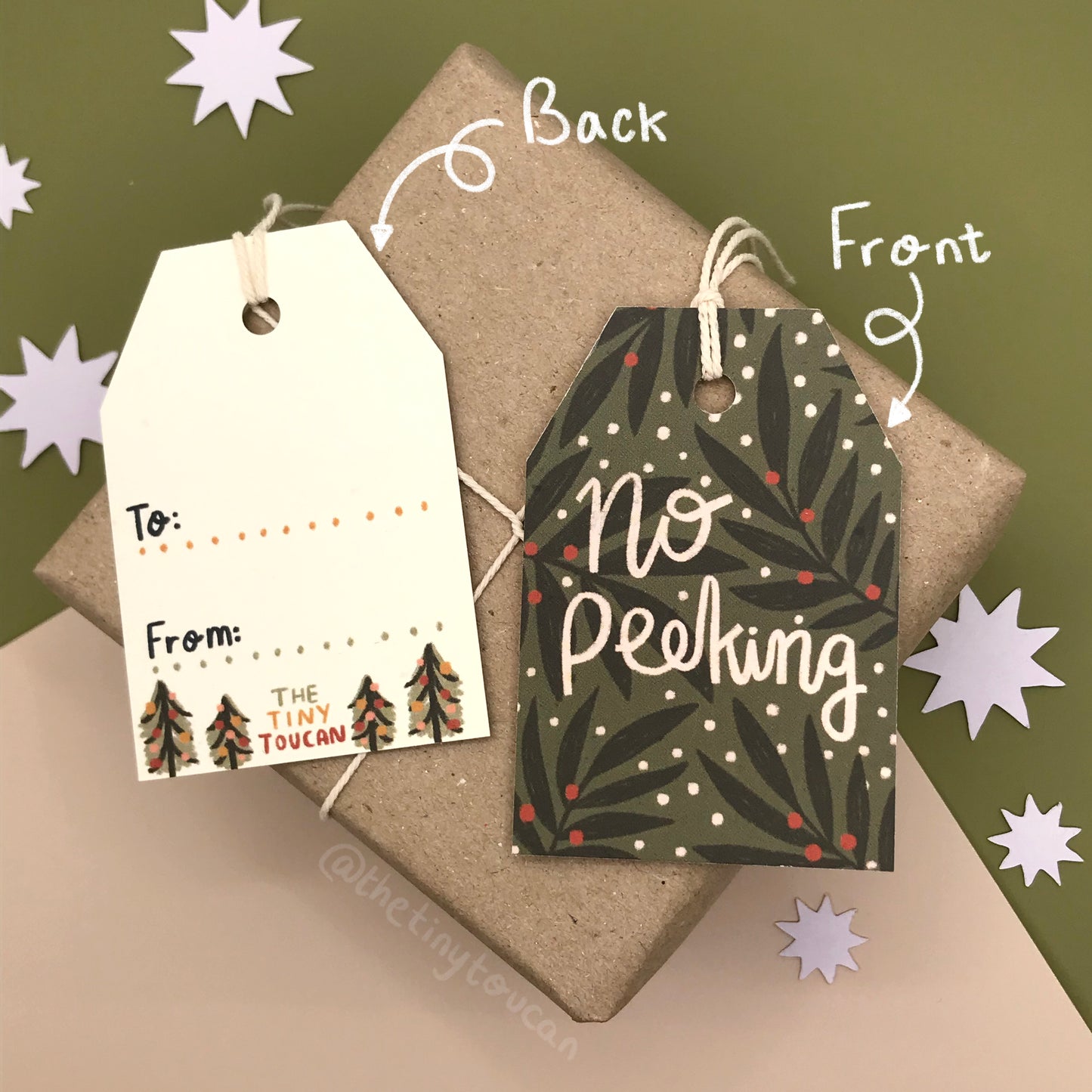 Copy of Set of 9 Cosy Christmas Gift Tags