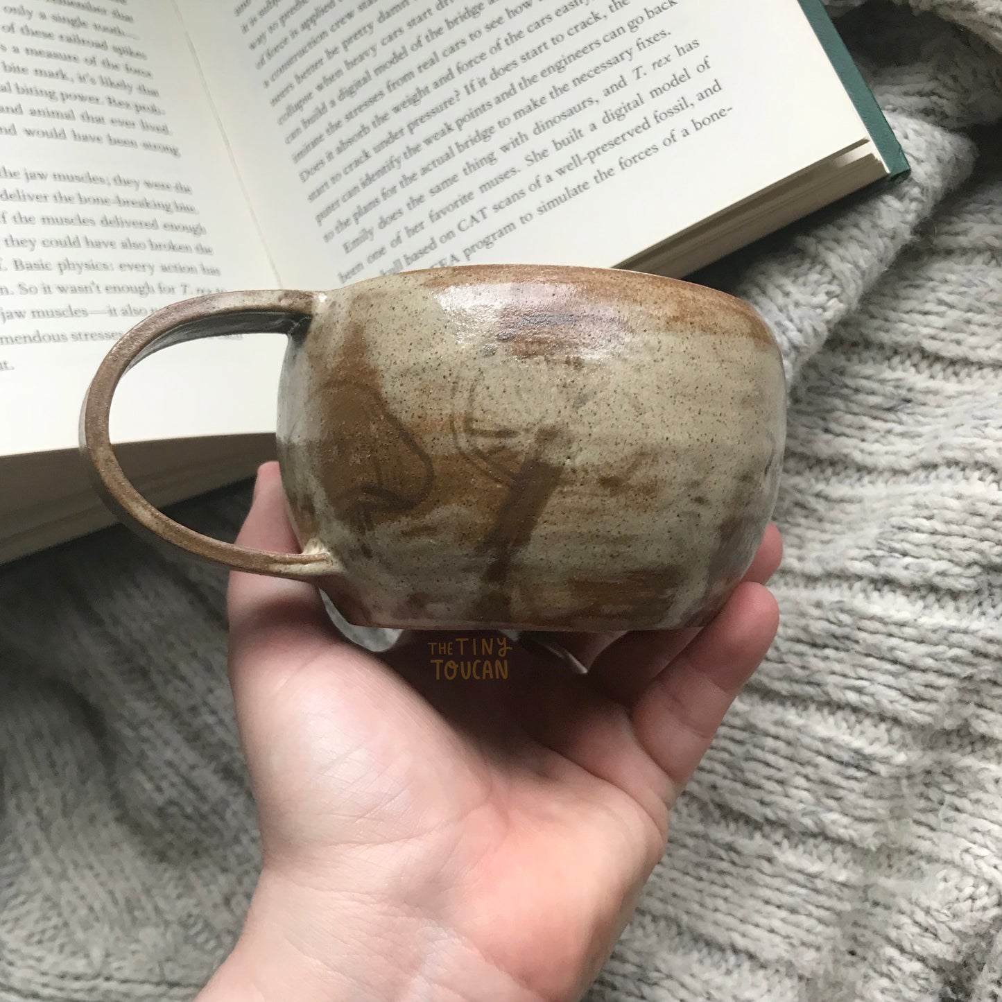 Swamp Mushroom Mug in Toasty Brown Speckle