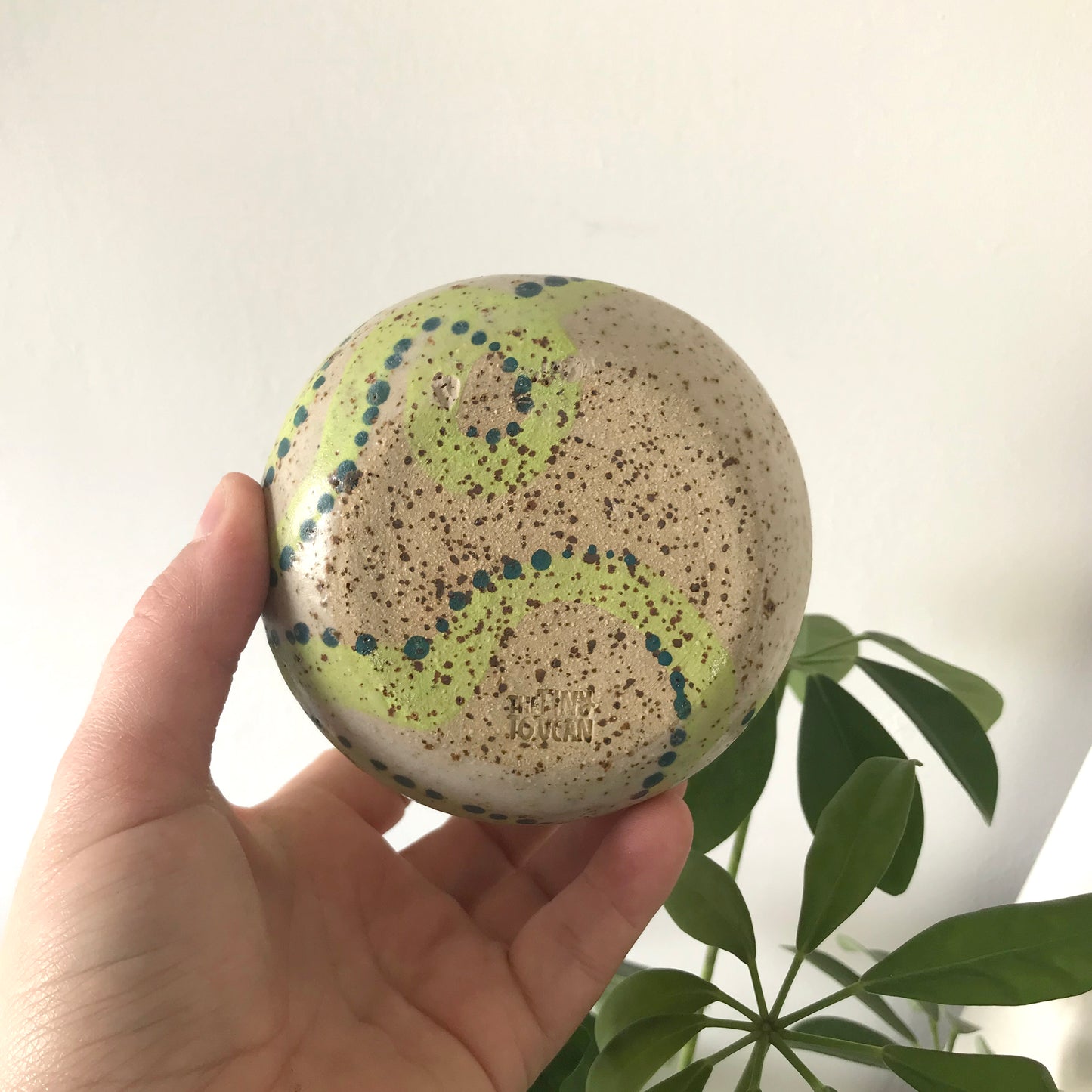 Lime Octopus Dimple Mug (SECOND)