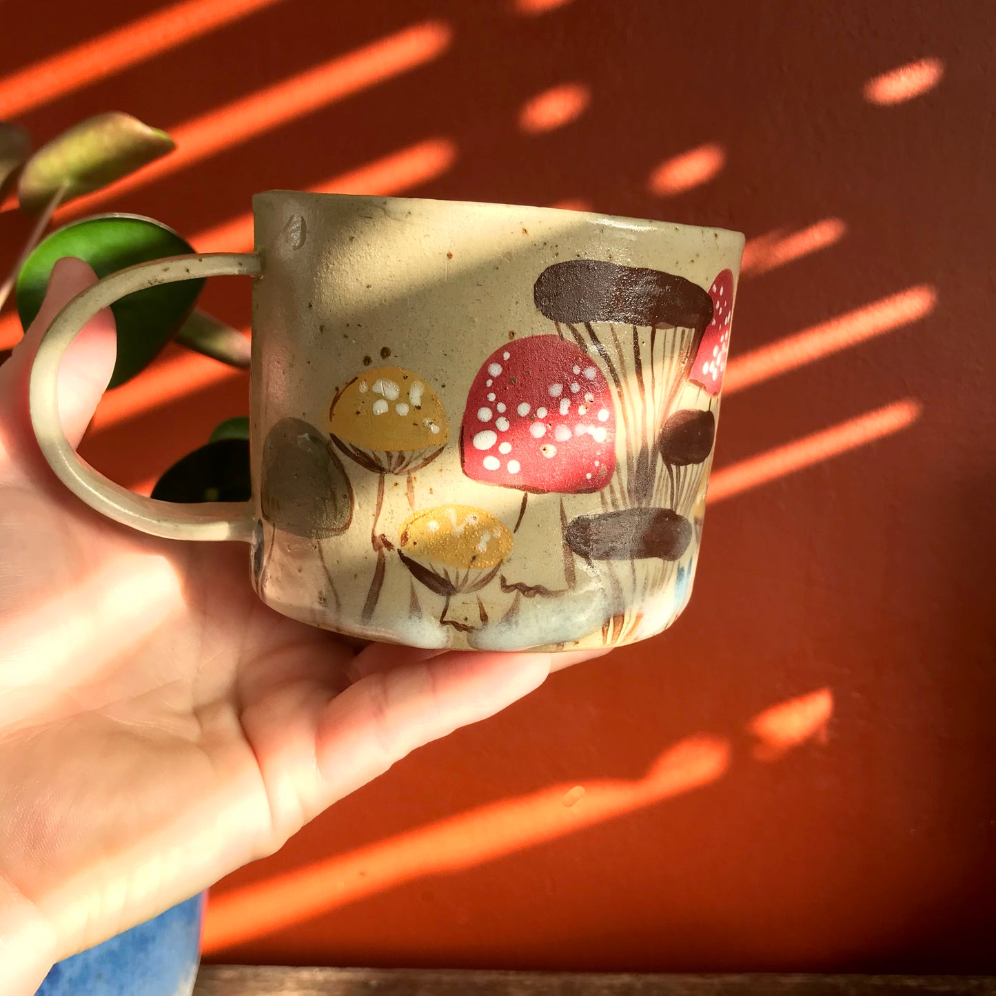 Mushroom Wobbly Mug (Large, SECOND)
