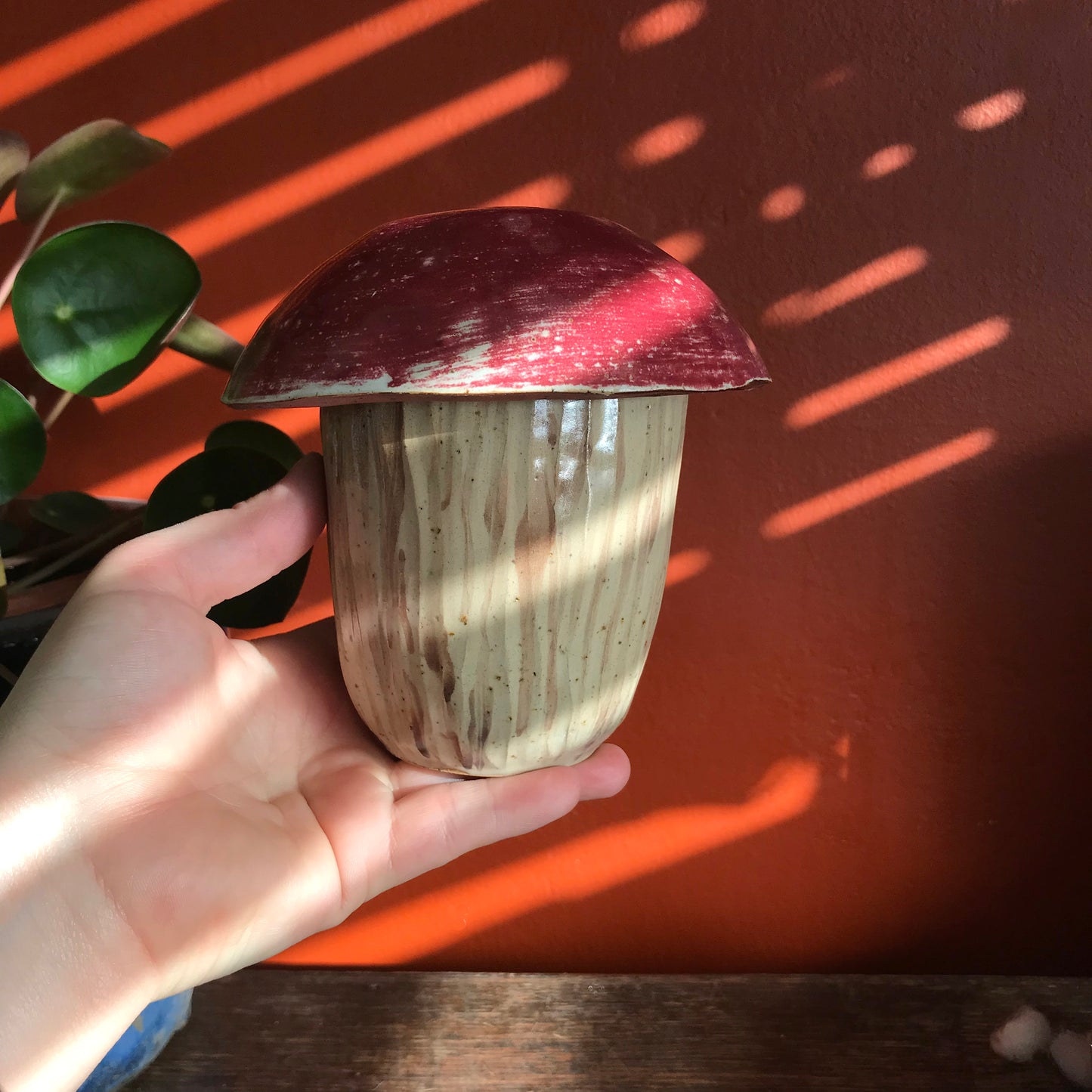 Mushroom Jar with lid