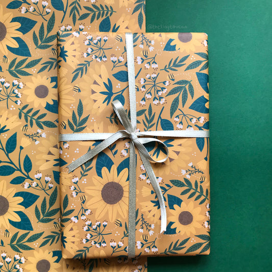 Sunflower Gift Wrap