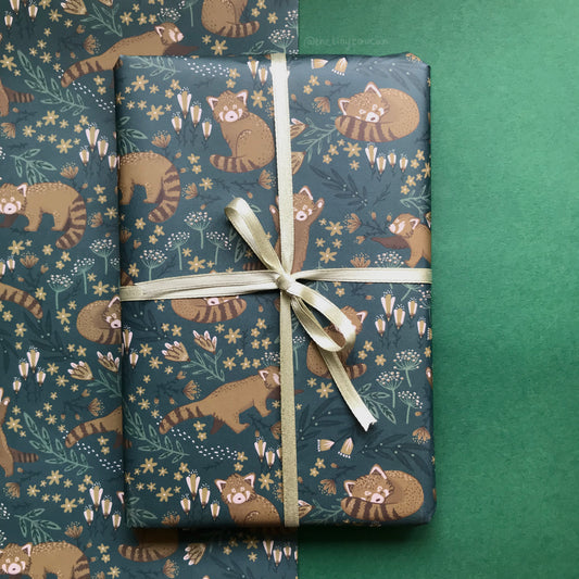Red Panda Gift Wrap