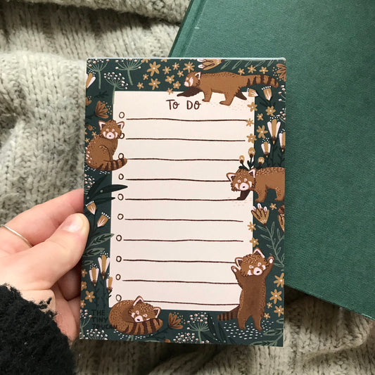 Red Panda Memo Pad