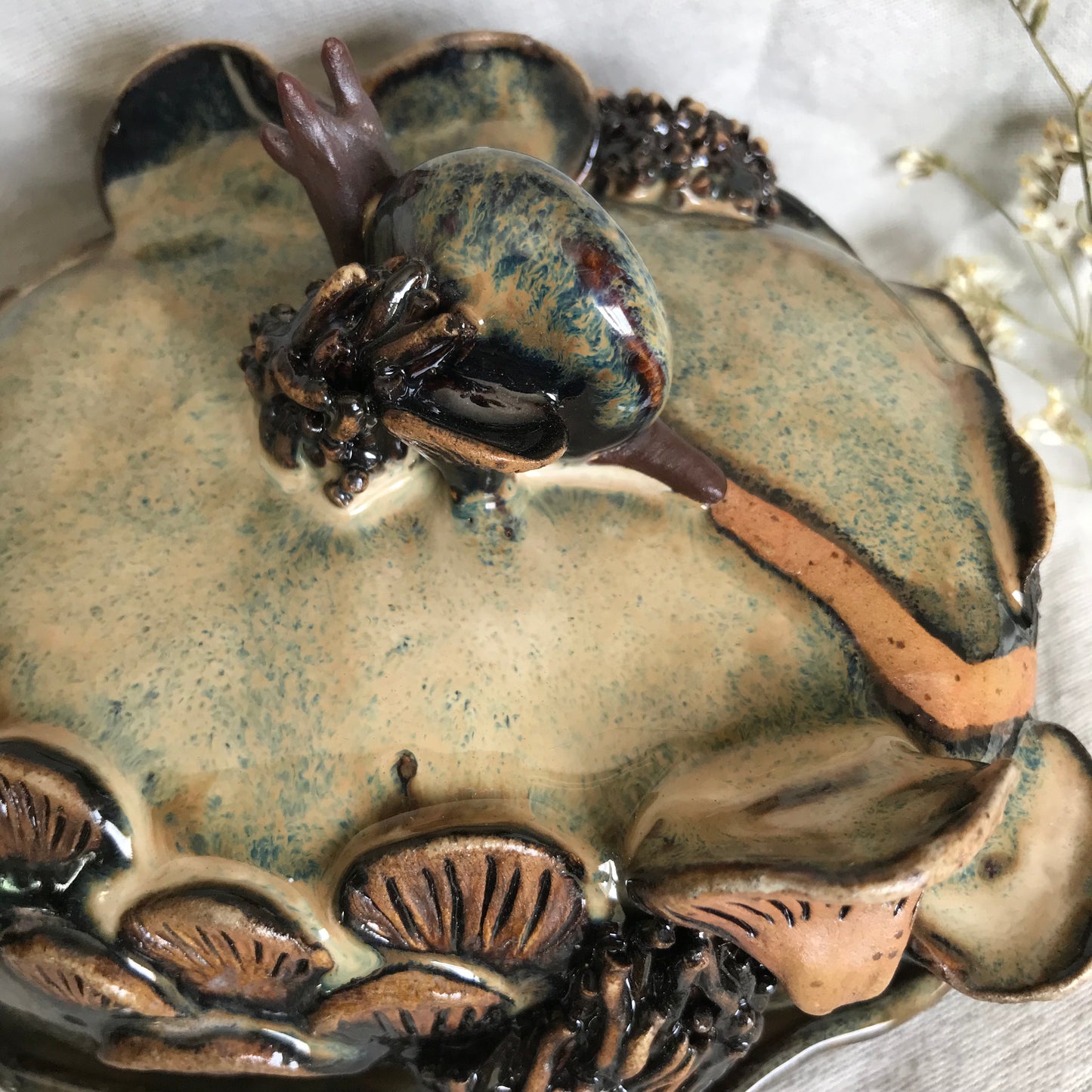Mushie Butter Dish Swamp Dusk