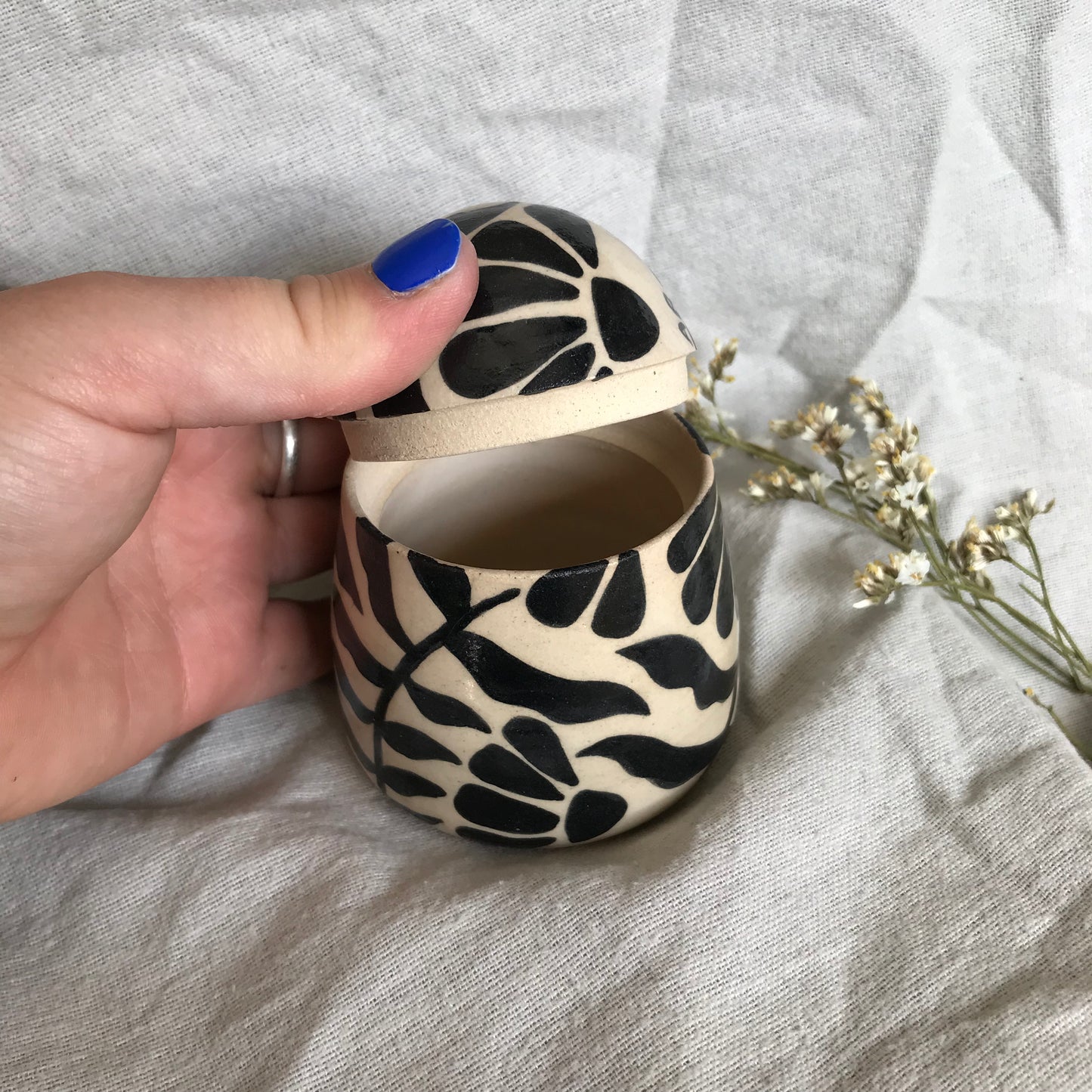 Absolutely the fuck not lidded trinket jar