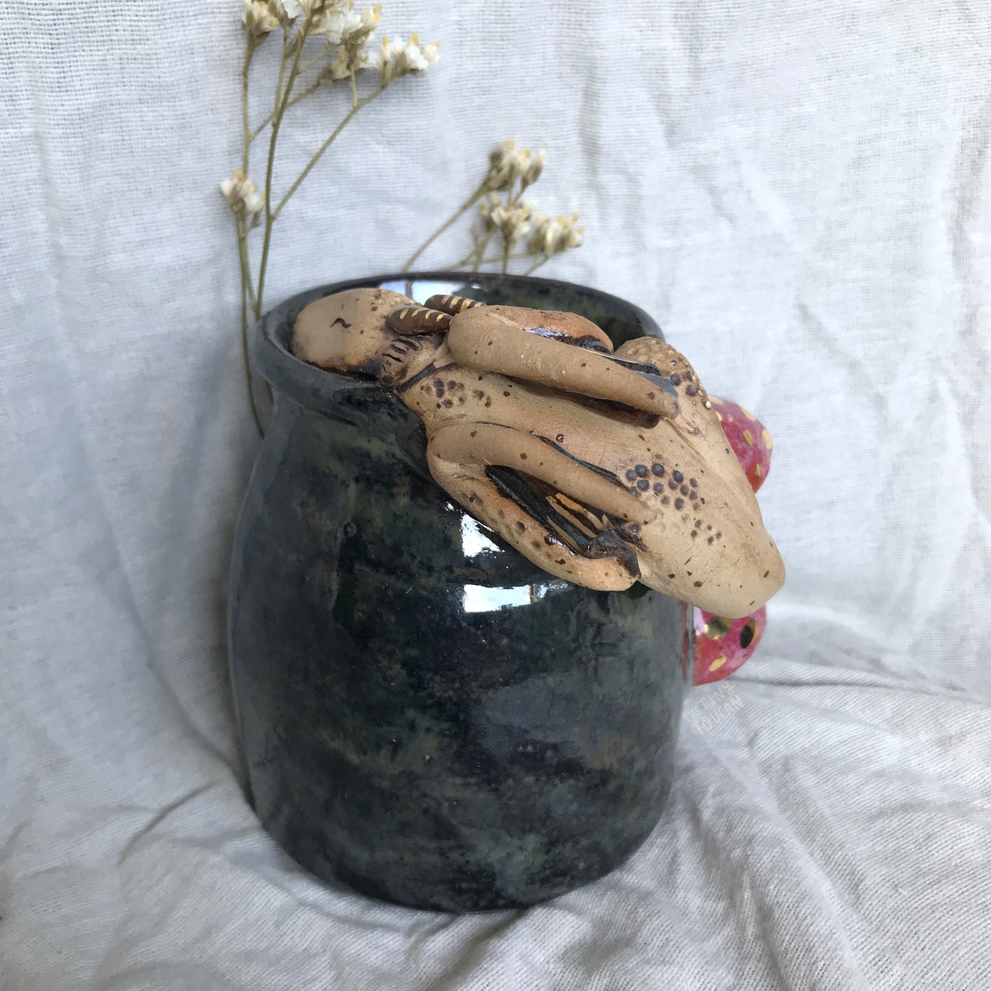 Dragon and Mushroom Vase
