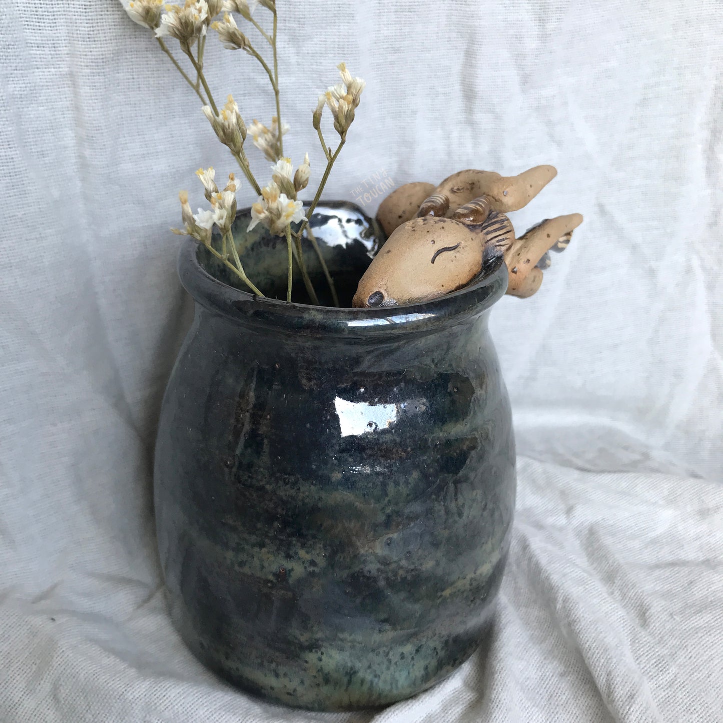 Dragon and Mushroom Vase