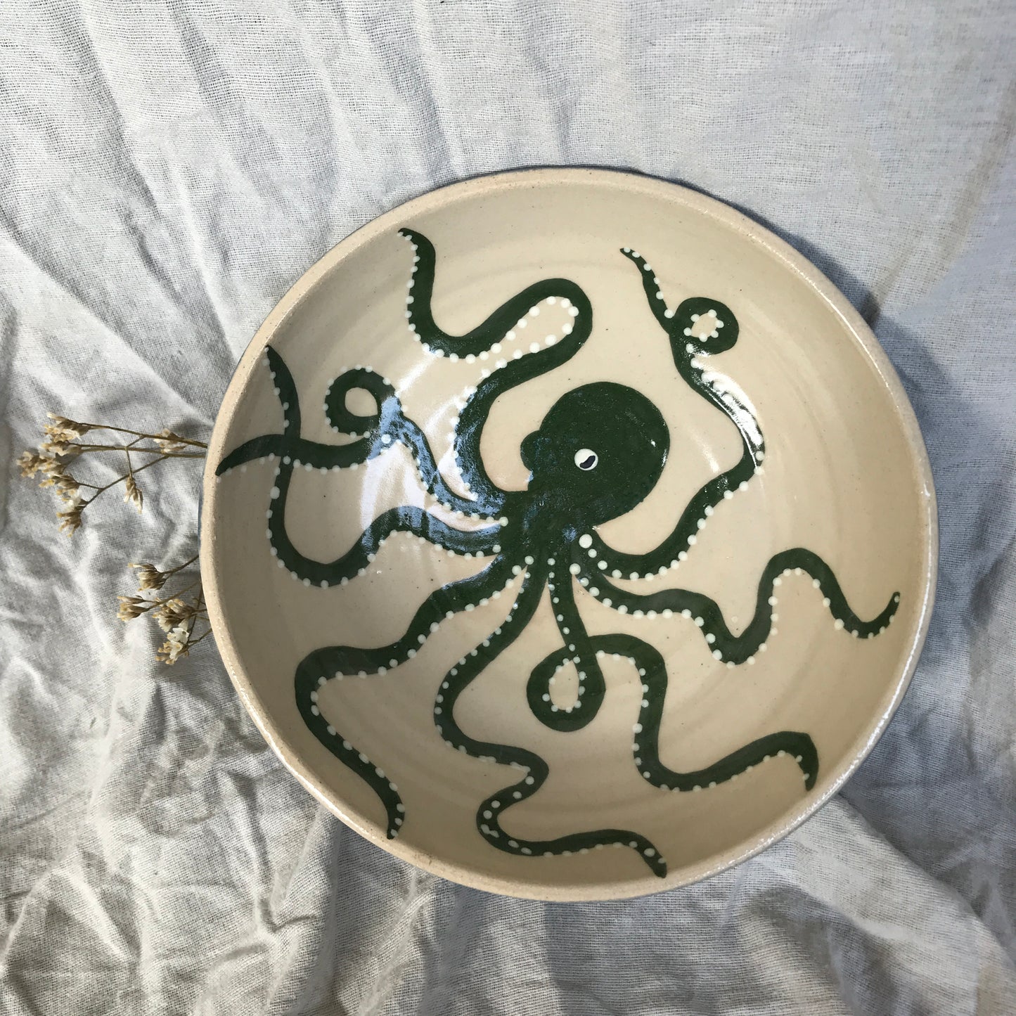 Green Octopus Bowl