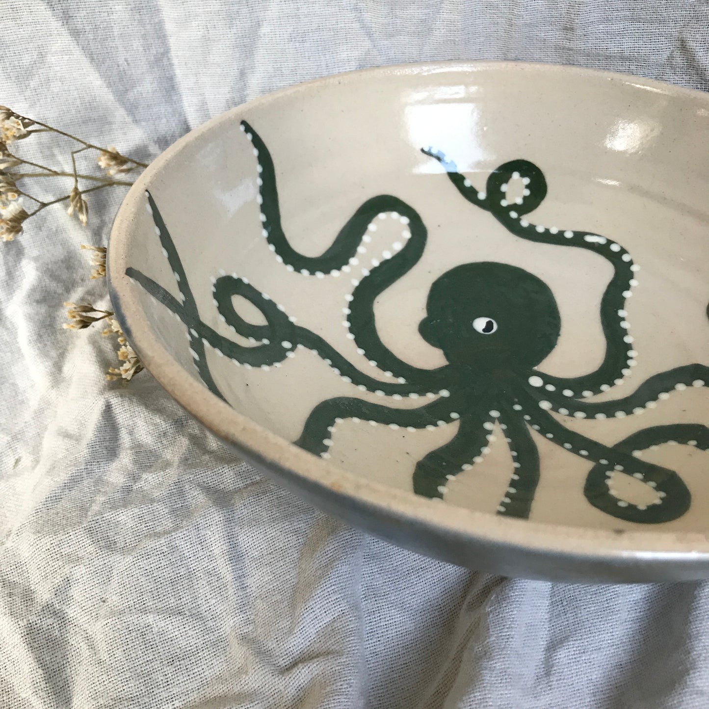 Green Octopus Bowl