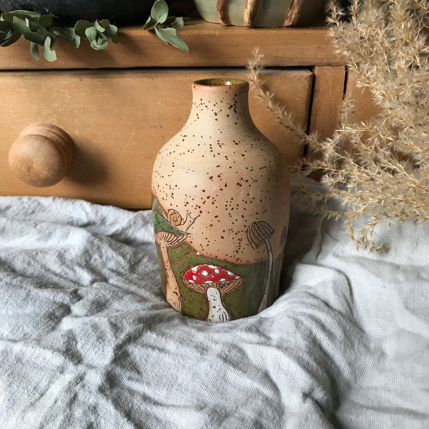Mushroom Bottle Vase