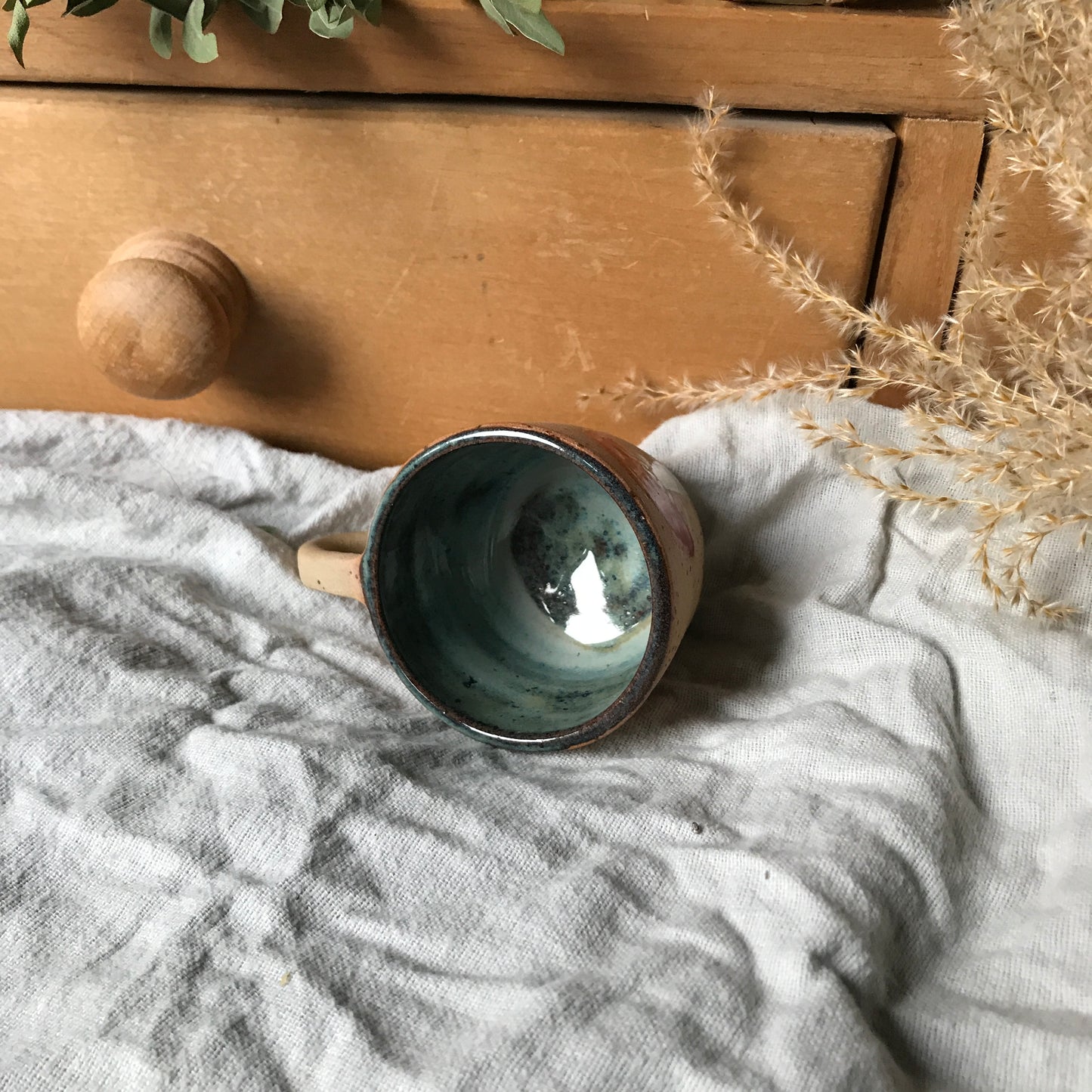 Mushroom Espresso Cup in Teal