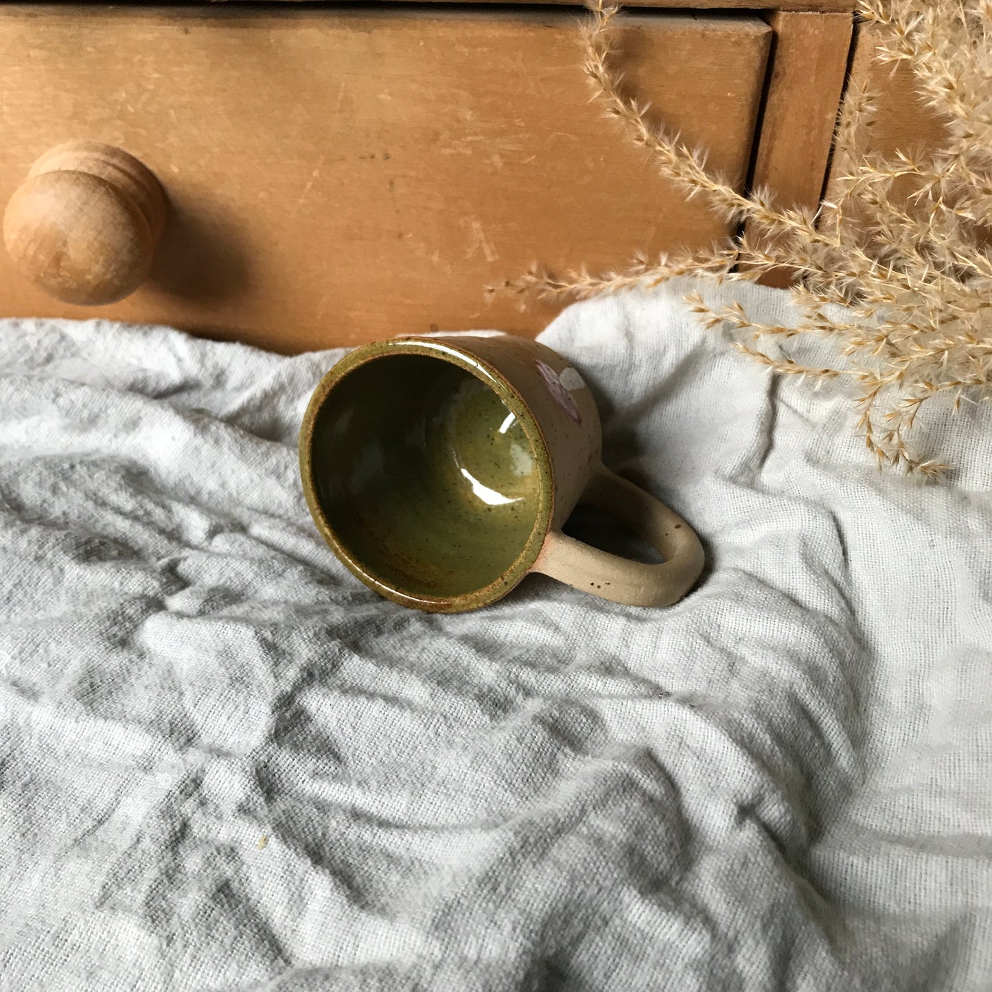 Mushroom Espresso Cup in Swamp Green