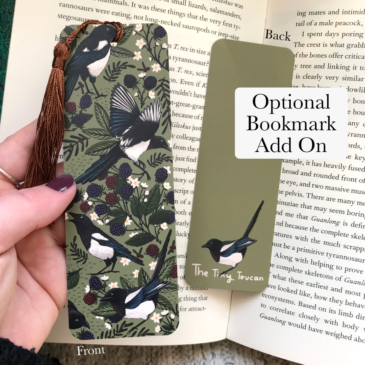 Magpies and Blackberries Memo Pad