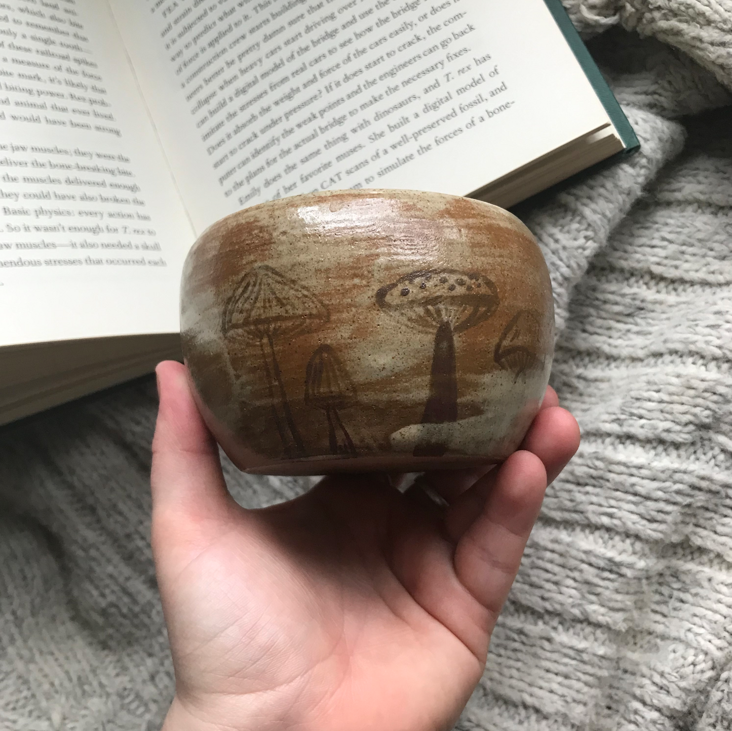 Swamp Mushroom Mug in Toasty Brown Speckle