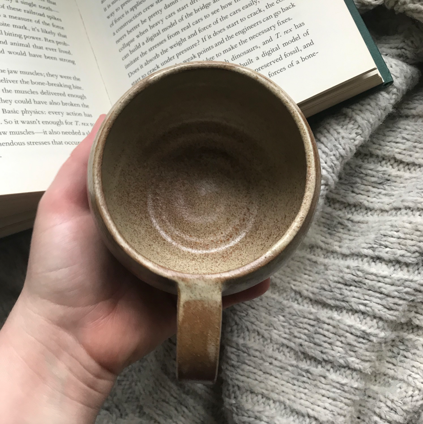 Swamp Mushroom Mug in Toasty Brown Speckle