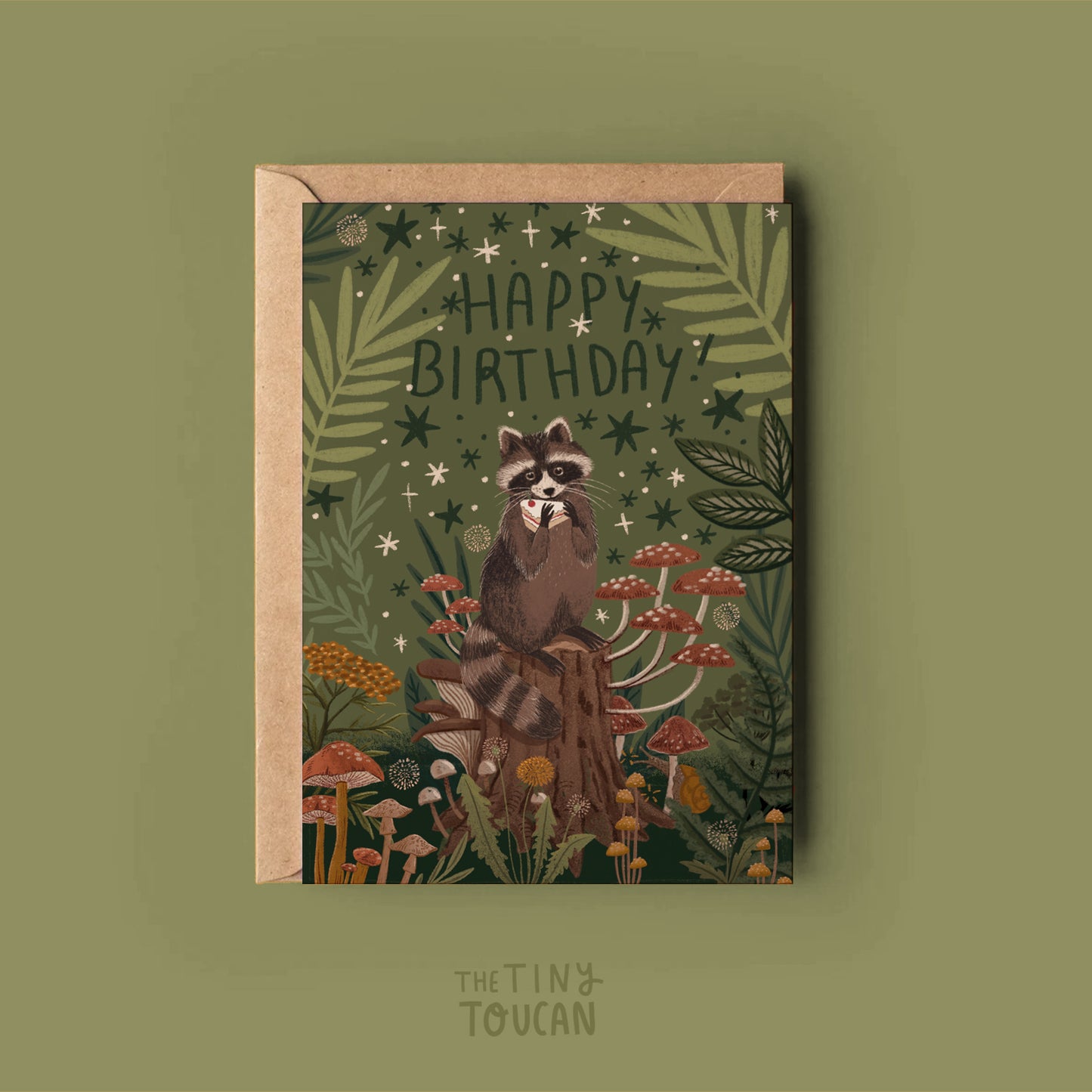 Birthday Raccoon Card