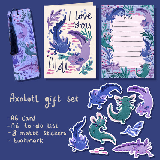 Axolotl Valentines Gift Box