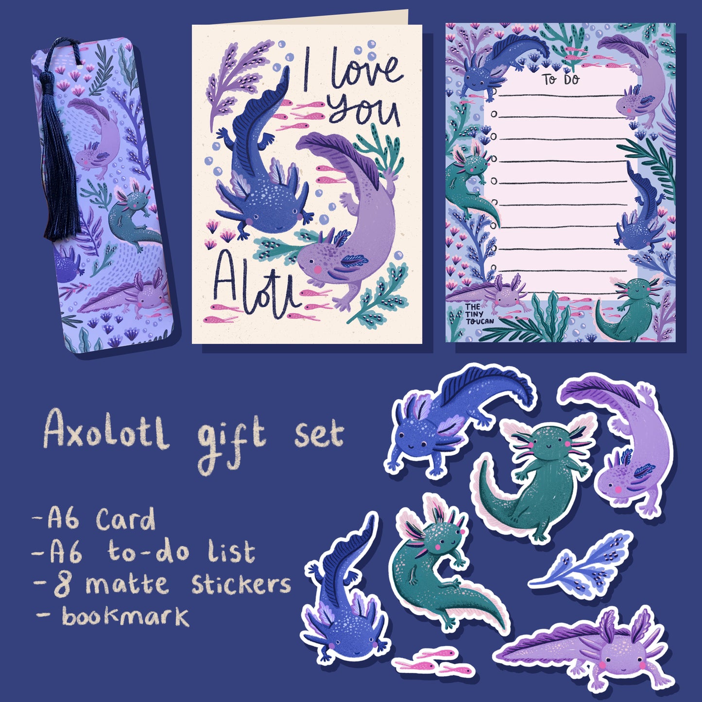 Axolotl Valentines Gift Box