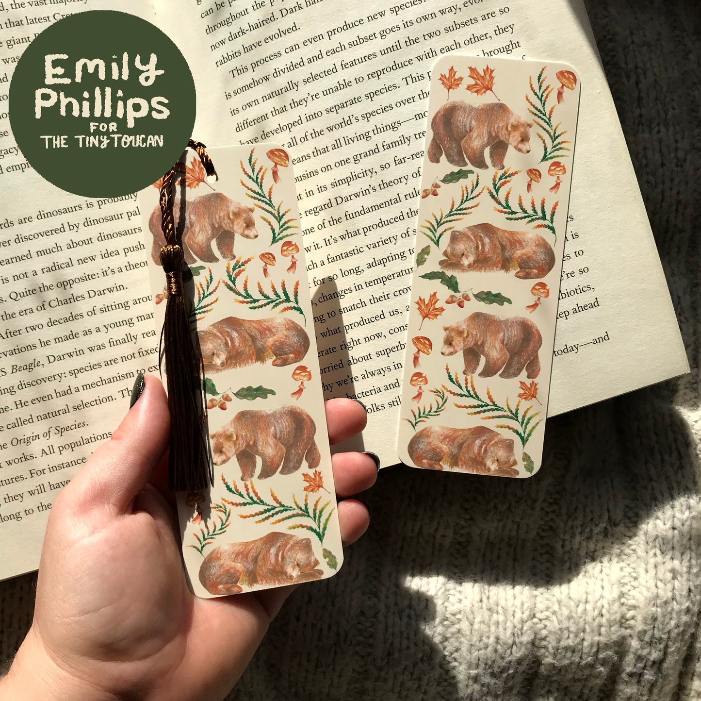 Daylight Bears Bookmark by EMILY PHILLIPS